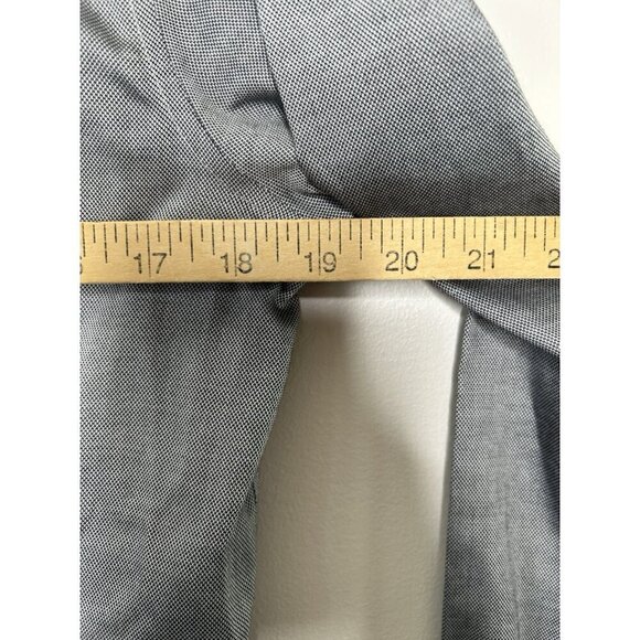 Talbots Classic Button Down Shirt Gray Long Sleeve Wrinkle Resistant Size 16 - Picture 6 of 9